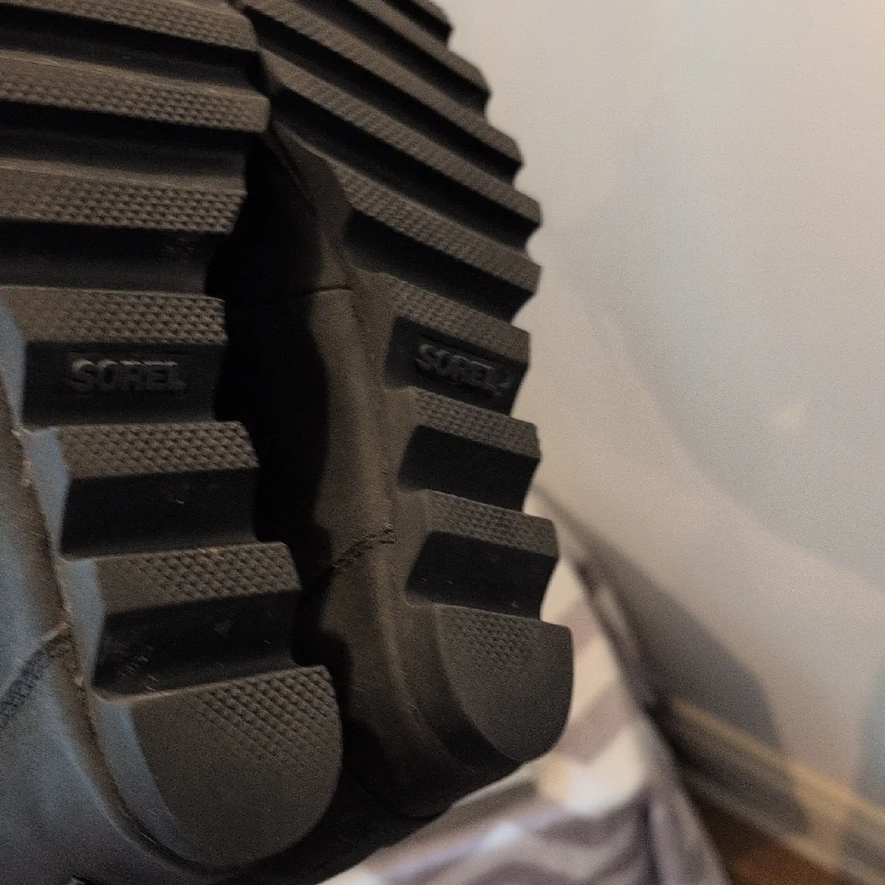 Sorel Black Lace-Up Wedge Boots - Picture 8 of 12